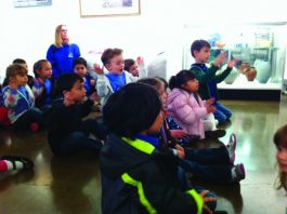 Children’s art framed at Blak Sage Gallery downtown