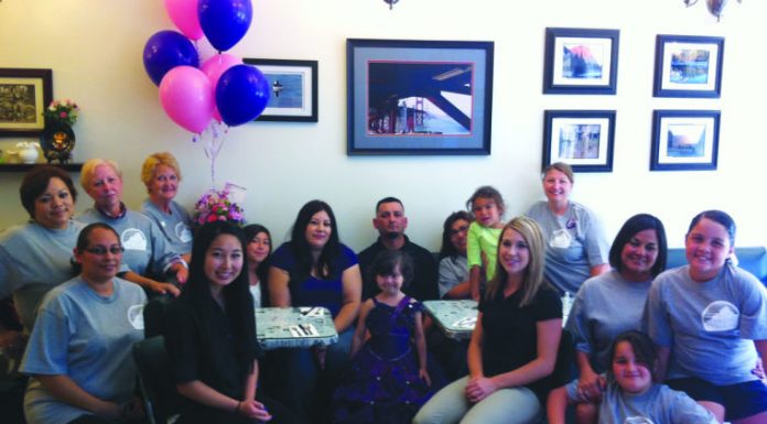 Relay team connects with young survivor