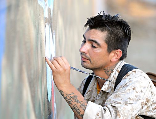 Painting the town patriotic through mural