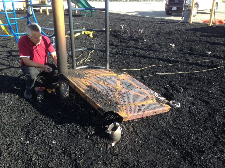 Updated: Police suspect arson in school playground fire