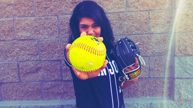Junior College Softball: Heen a hitting machine