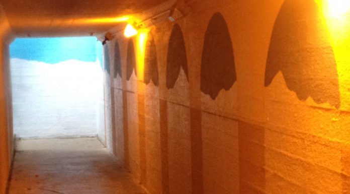 Courthouse underpass mural nears completion