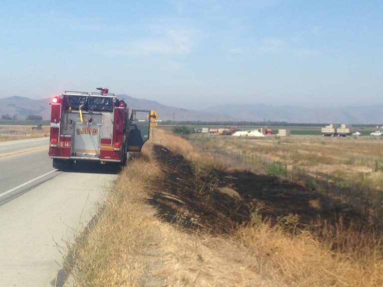 Small fires put out along Highway 156 near Hollister