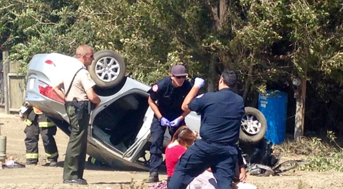 No injuries reported in rollover on 156