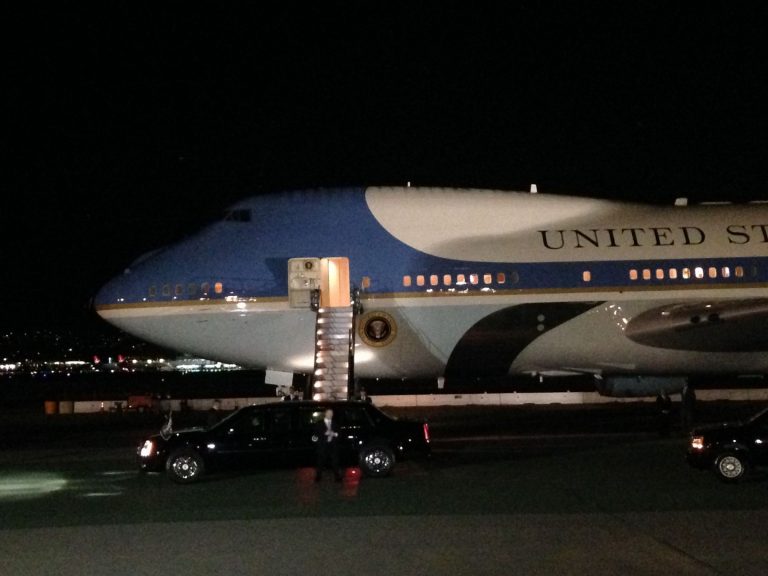 President touches down in San Francisco