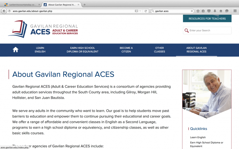 Gavilan website helps adult learners find what they need