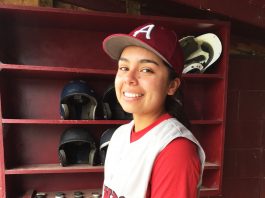 Baseball: A girl who can keep up with the guys