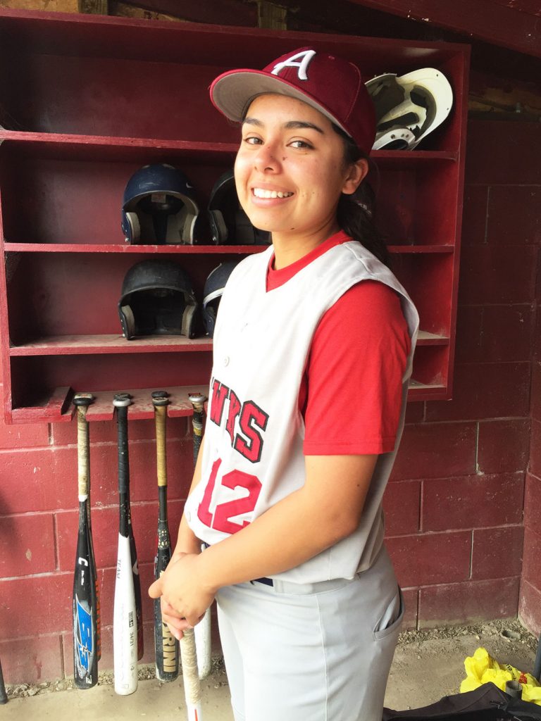 Baseball: A girl who can keep up with the guys