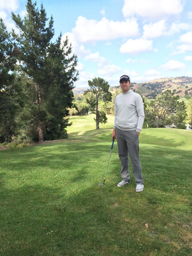 Mike Jansen likes his view at San Juan Oaks