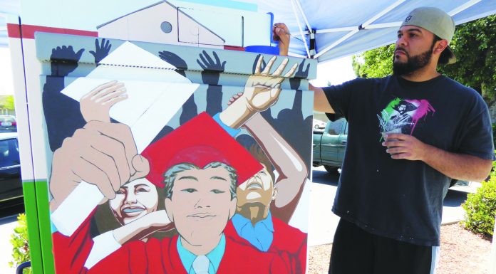 Utility box art focuses on youth