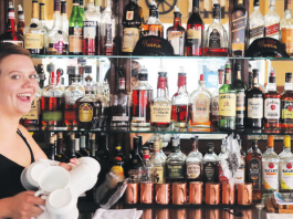 Bartender at Hollister house