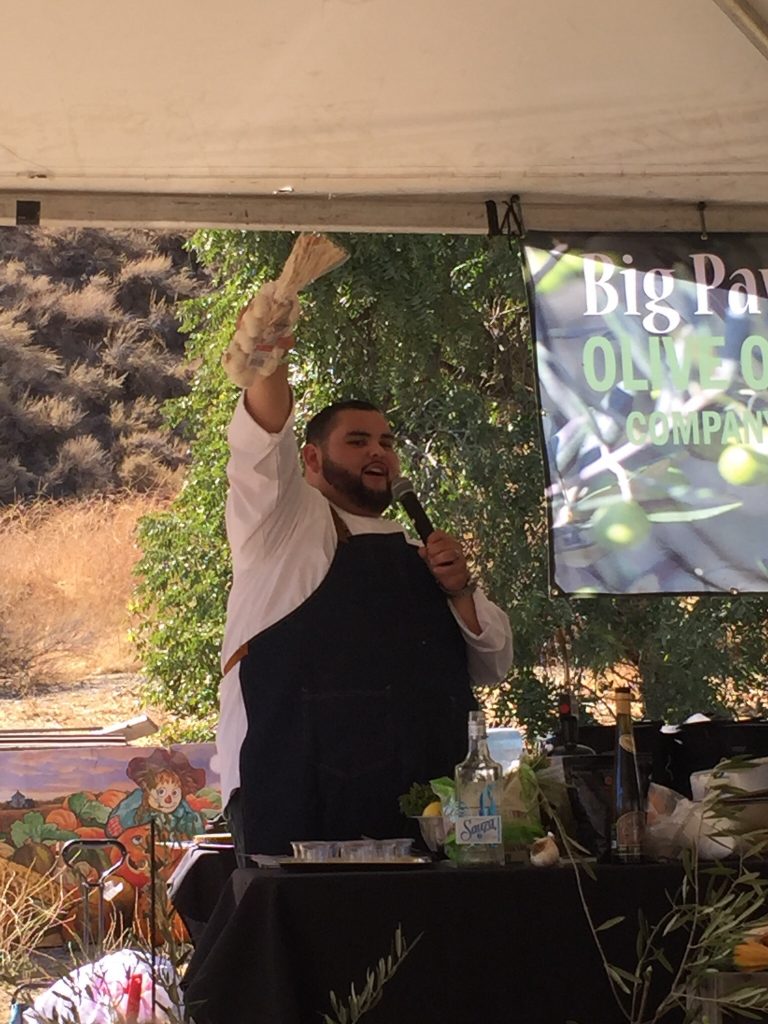 Cooking at the San Benito Olive Festival