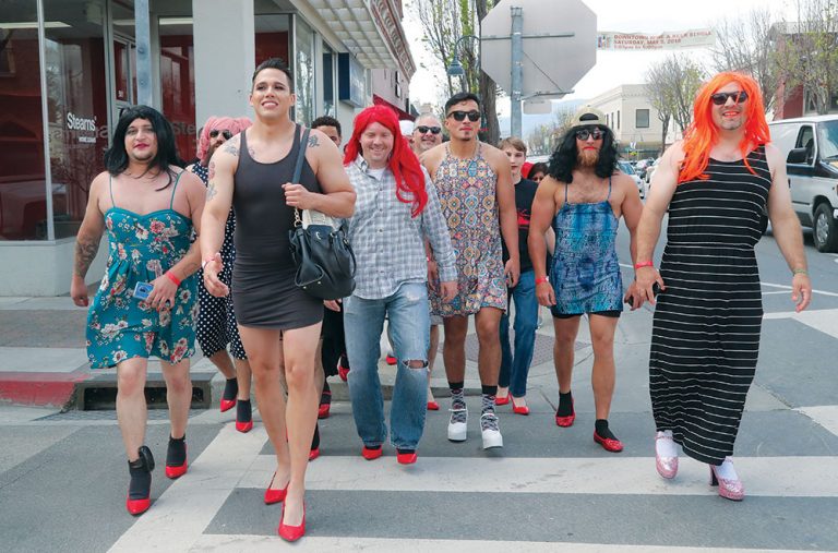 City walks a mile in her shoes
