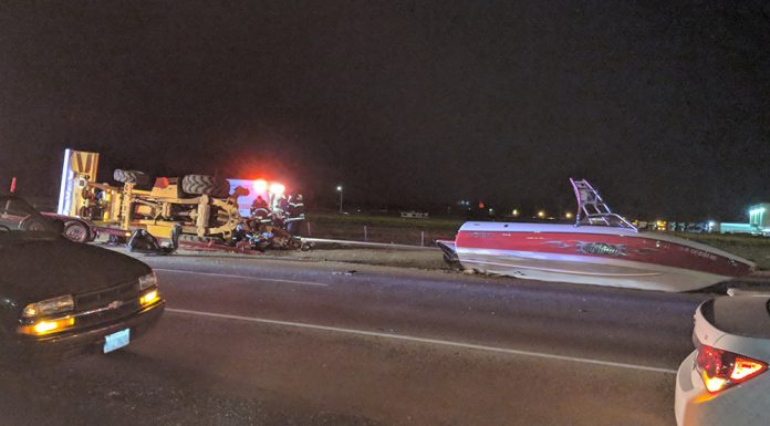 Two people airlifted after crash