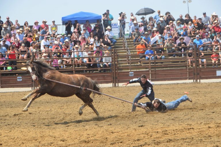 Rodeo has a rip-snorting first day