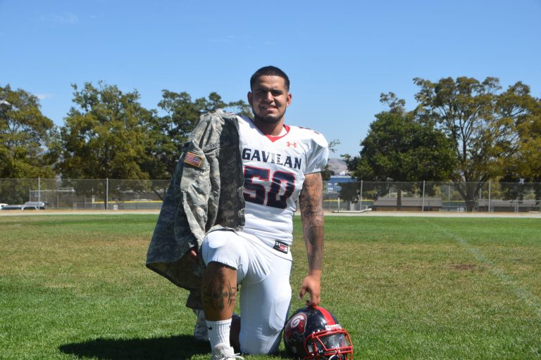 Vet trades uniform for Gavilan pads