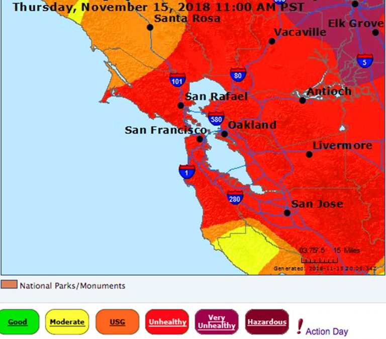 Gavilan cancels classes due to air quality