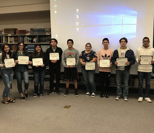 SBHS honors achieving students