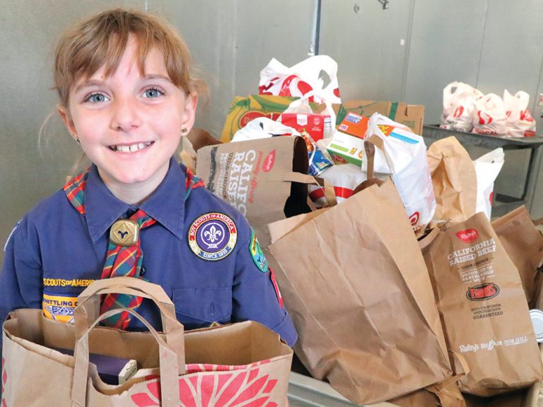 Scouts aid Food Bank