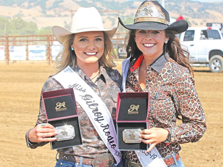 Two rodeo queens