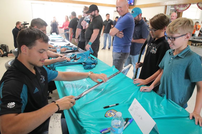 Sharks give back to the community