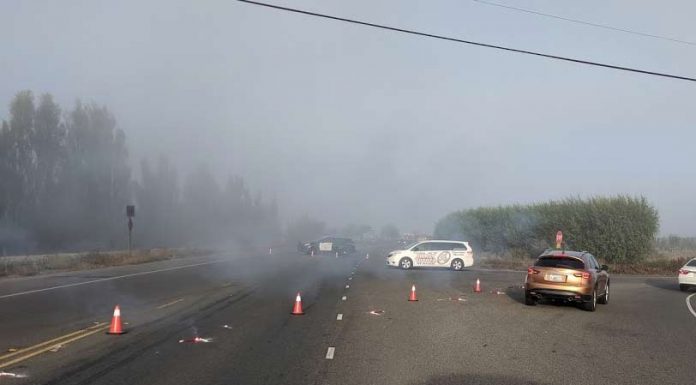 Two big rigs collide, one driver is killed