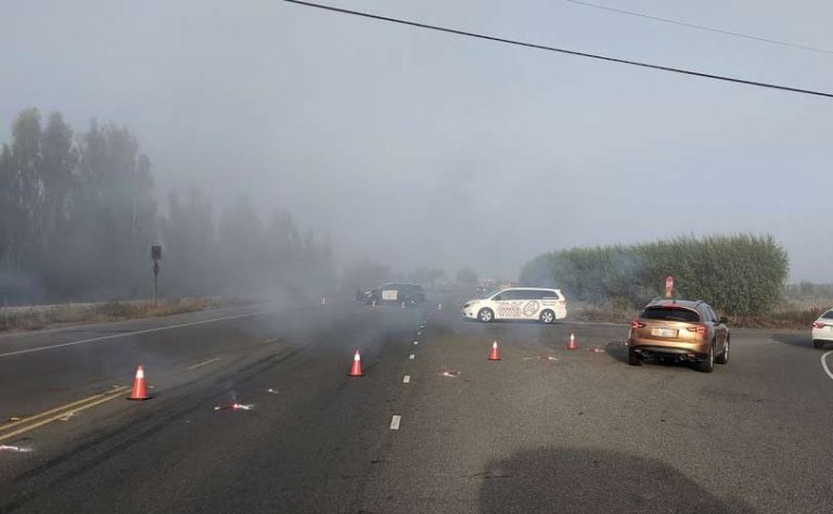 Two big rigs collide, one driver is killed