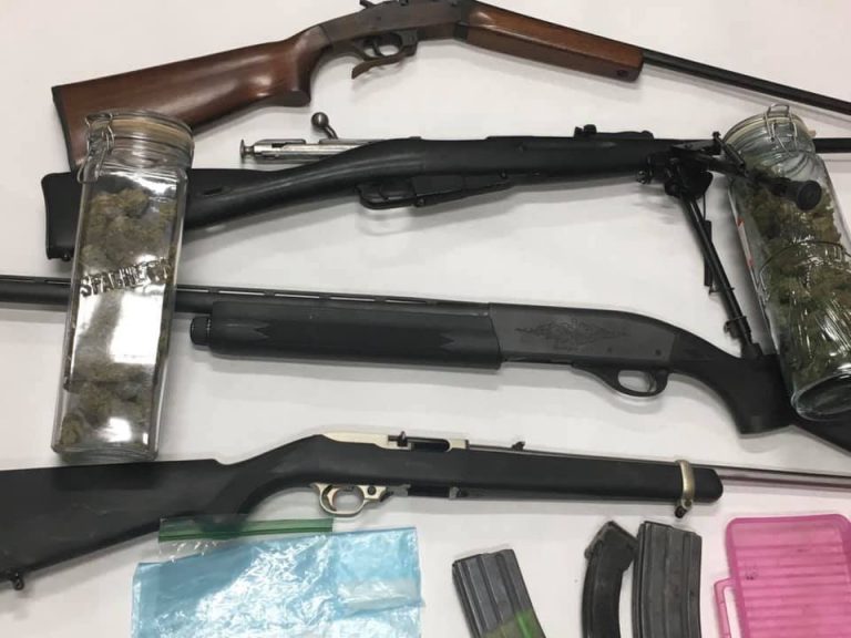 Man arrested for armed threat, illegal pot grow