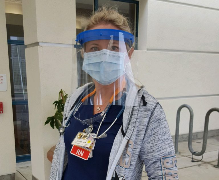 Local company makes face shields for hospital