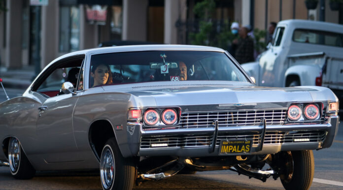 Lowriders, classic cars take over San Benito Street for the evening