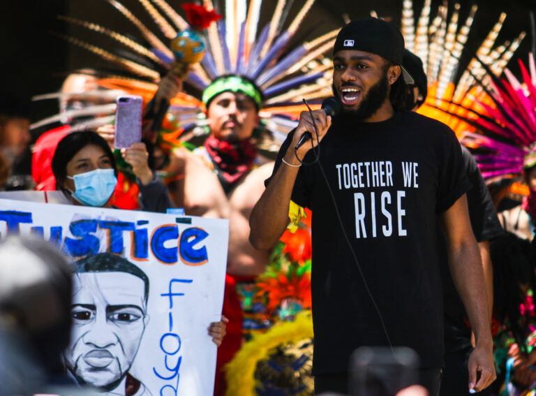 Hundreds march for racial justice