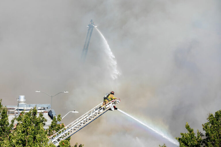 Photos: Downtown Hollister structure fire