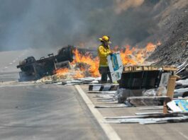 Pacheco Pass reopens as fire burns 300 acres