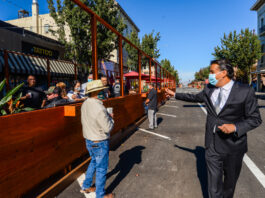 San Benito Street reopens for business