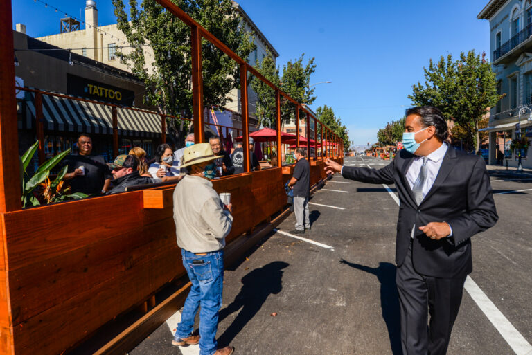 San Benito Street reopens for business