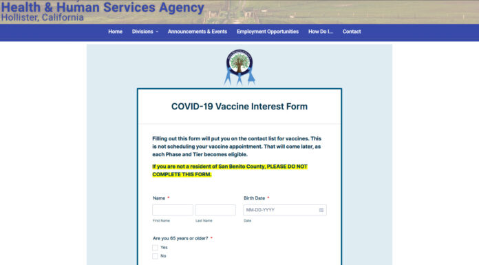 Vaccination Interest Portal goes live on the web
