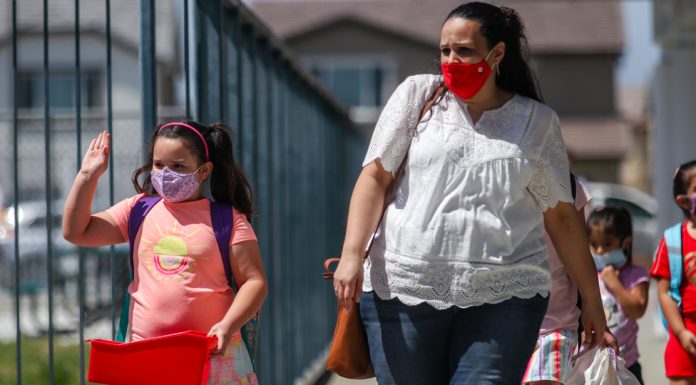 Ladd Lane Elementary students return for in-person instruction