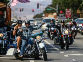 Bikers cruise into downtown Hollister for unofficial rally