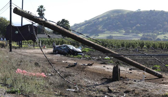 highway 101 mesa road crash highway 25