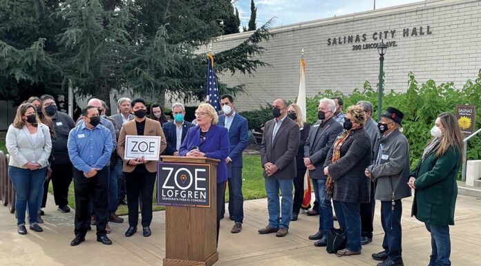 Lofgren visits Salinas Valley, receives nod from Panetta, Rivas zoe lofgren congress salinas city hall 18th district jimmy panetta robert rivas