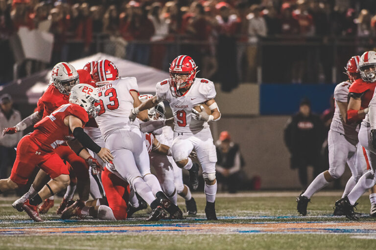 Hollister High football runs all over Burlingame, CCS semifinal at Soquel next