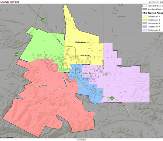 Hollister School District board seeks applicants for Trustee Area 1 seat