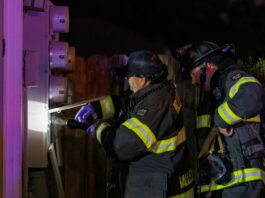 Three people rescued from Hollister structure fire