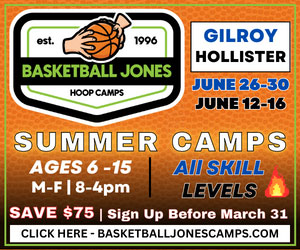 basketball jones hoop camps, summer camp, hollister gilroy