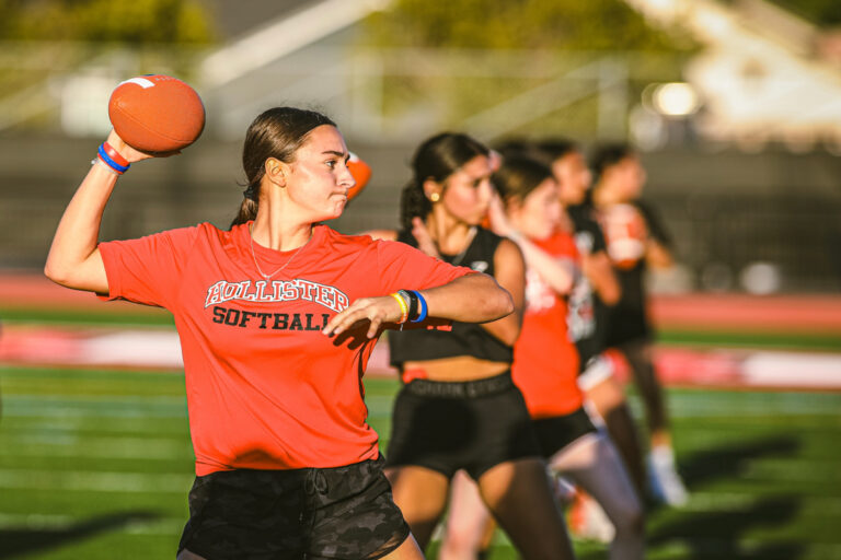 Hollister launches girls flag football program