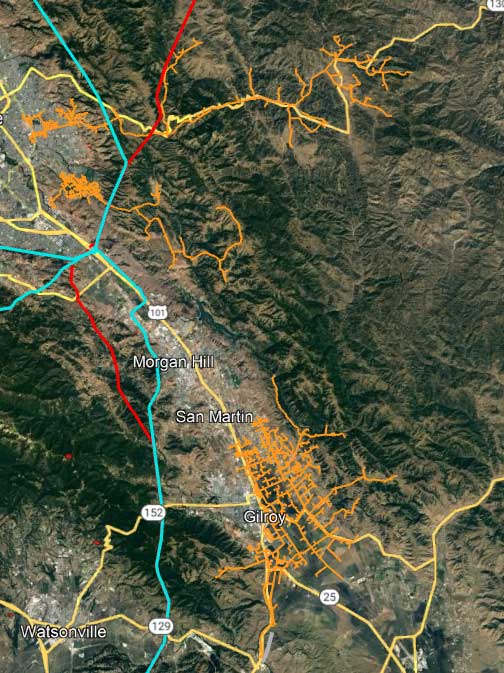 pacific gas and electric pg&e helicopter patrol map