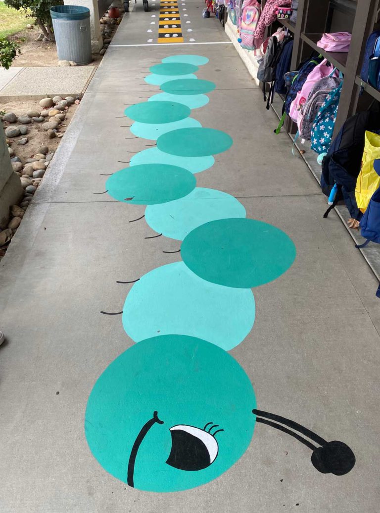 Student creates sensory path at local school for Eagle Scout project