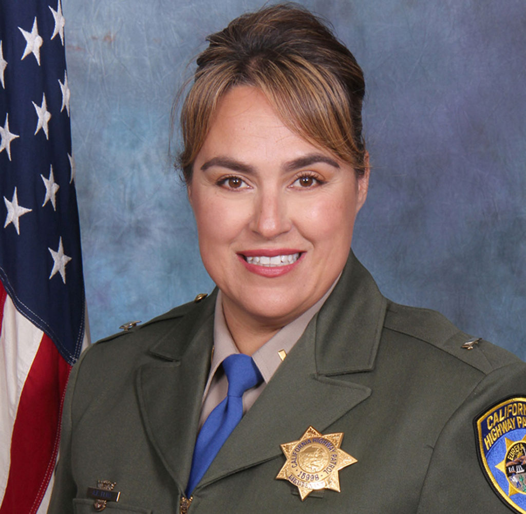 Image for display with article titled Elias Named First Female Commander of Gilroy CHP Scales