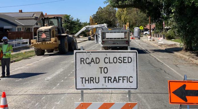 Hollister begins roadway, alley improvements