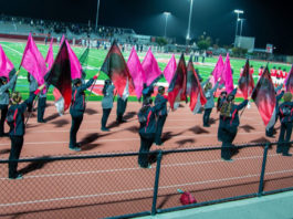 Crossover unites Hollister school bands, color guards